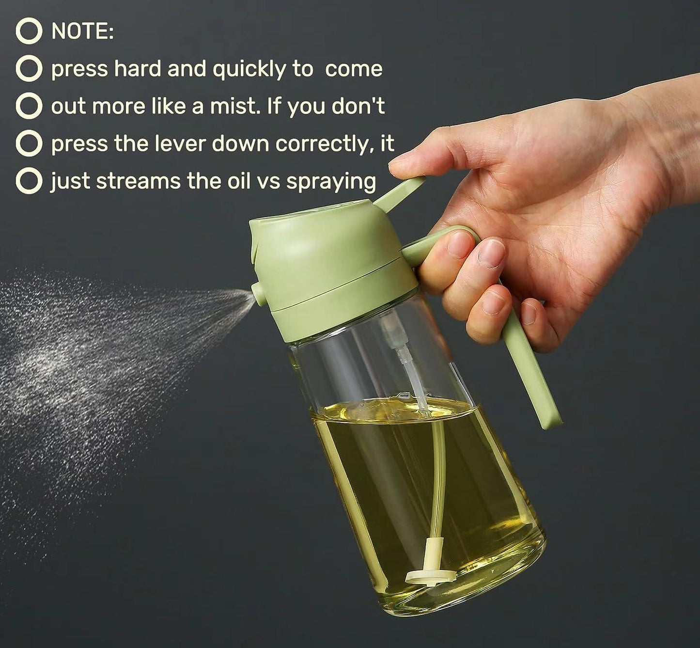Oil Sprayer & Dispenser Bottle (500ml) |🔥FLAT 50% SAVING🔥